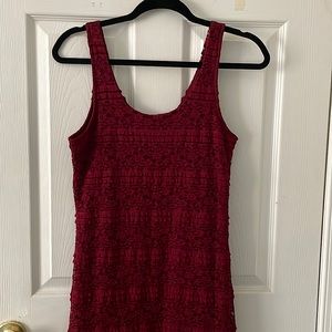 ✨MAROON LACE MINI DRESS ✨